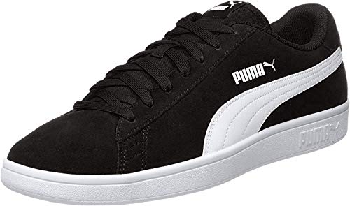 PUMA SMASH V2, Sneaker Unisex-Adulto, Nero BLACK WHITE SILVER, 37.5 EU