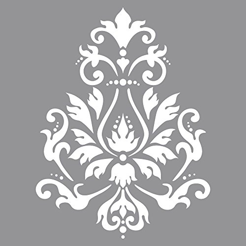 Rayher Stencil per pareti, motivo broccato, stampo per pittura, shabby chic, vintage, decorazione murale, 30,5 x 30,5 cm, 1 pz.