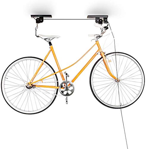 Relaxdays Supporto di Sollevamento per La Bicicletta Porta Bicicletta da Soffitto, 20 Kg di Portata