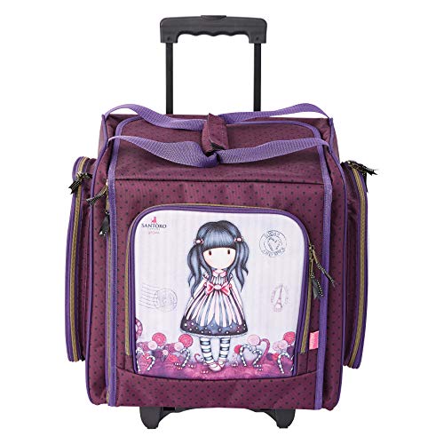 Santoro Gorjuss Borsa con Ruote. Zucchero e spezie. 49.1 x 37.4 x 28.3 cm Rosa