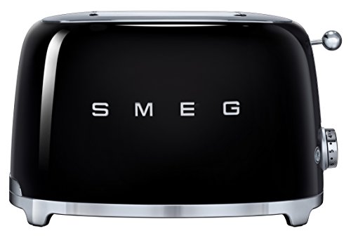 SMEG Tostapane TSF01BLEU Acciaio Inossidabile 2 Scomparti Nero