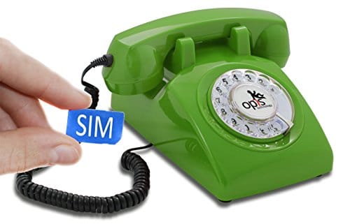 Telefono vintage cellulare  cellulare da tavolo  Opis 60s mobile verde