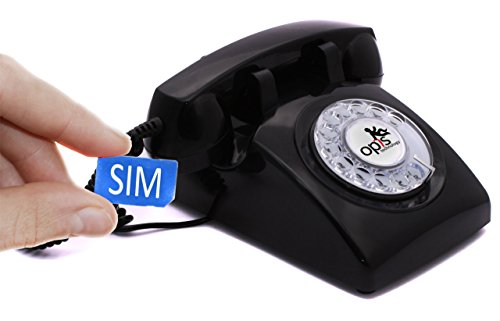 Telefono vintage cellulare / cellulare da tavolo – Opis 60s mobile nero