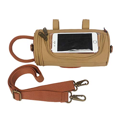 Tourbon manubrio della bicicletta borsa anteriore per bicicletta – Borsa per bicicletta, UOMO Donna, Handlebar Bag For Bike, Kaki