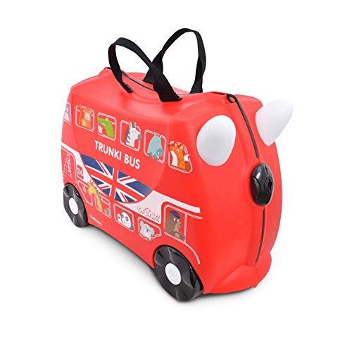 Trunki Valigia Cavalcabile Per Bambini: L’Autobus Boris (Red)