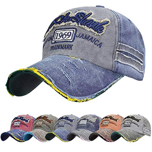 Tuopuda Berretto da Baseball Vintage Regolabile Cappellino da Baseball cap all’aperto Snapback Basecap Estate Coppia Sun cap Lavato Cotone Sport Hat Trucker Hat