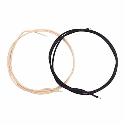 ultnice chitarra vintage style cavo Panno bedeckter vorverzinnter 3,2 del piede Pushback 22 AWG