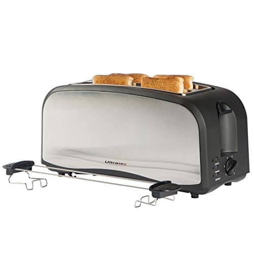 Ultratec Tostapane Automatico AT30 Acciaio 1400 W NeroArgento
