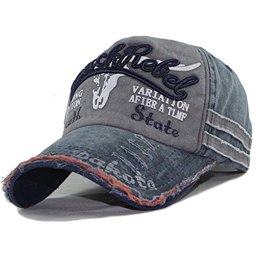 Yutdeng Cappellino Uomo con Visiera Cappello Donna Unisex Quick Dry Vintage Traspirante Berretto da Baseball Regolabile Cappello Moda Estivo Sun Hat