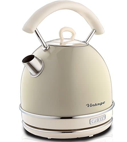 Ariete 2877  Bollitore Elettrico di Design 2000W 17 L Acciaio Inossidabile Livello acqua visibile Beige Pastello
