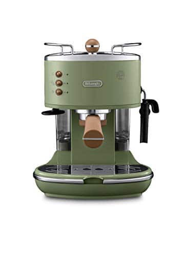 DeLonghi Icona Vintage ECOV311GR Macchina da Caff Espresso Manuale e Cappuccino Caff in Polvere o in Cialde ESE 1100 W Verde