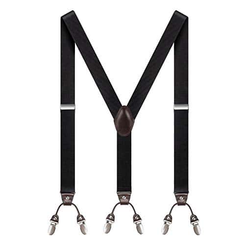 Pejoye Bretelle Uomo Lavoro Eleganti Bretelle Uomo Vintage Extra Forte Metallo Clip Elastici Registrabili Taglia Unica per Uomini e Donne Grandi 3.5 cm Y Form