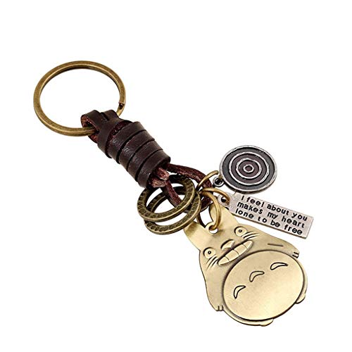 Sucolin Portachiavi Totoro Animali Carino Keychains Il Metallo Vintage